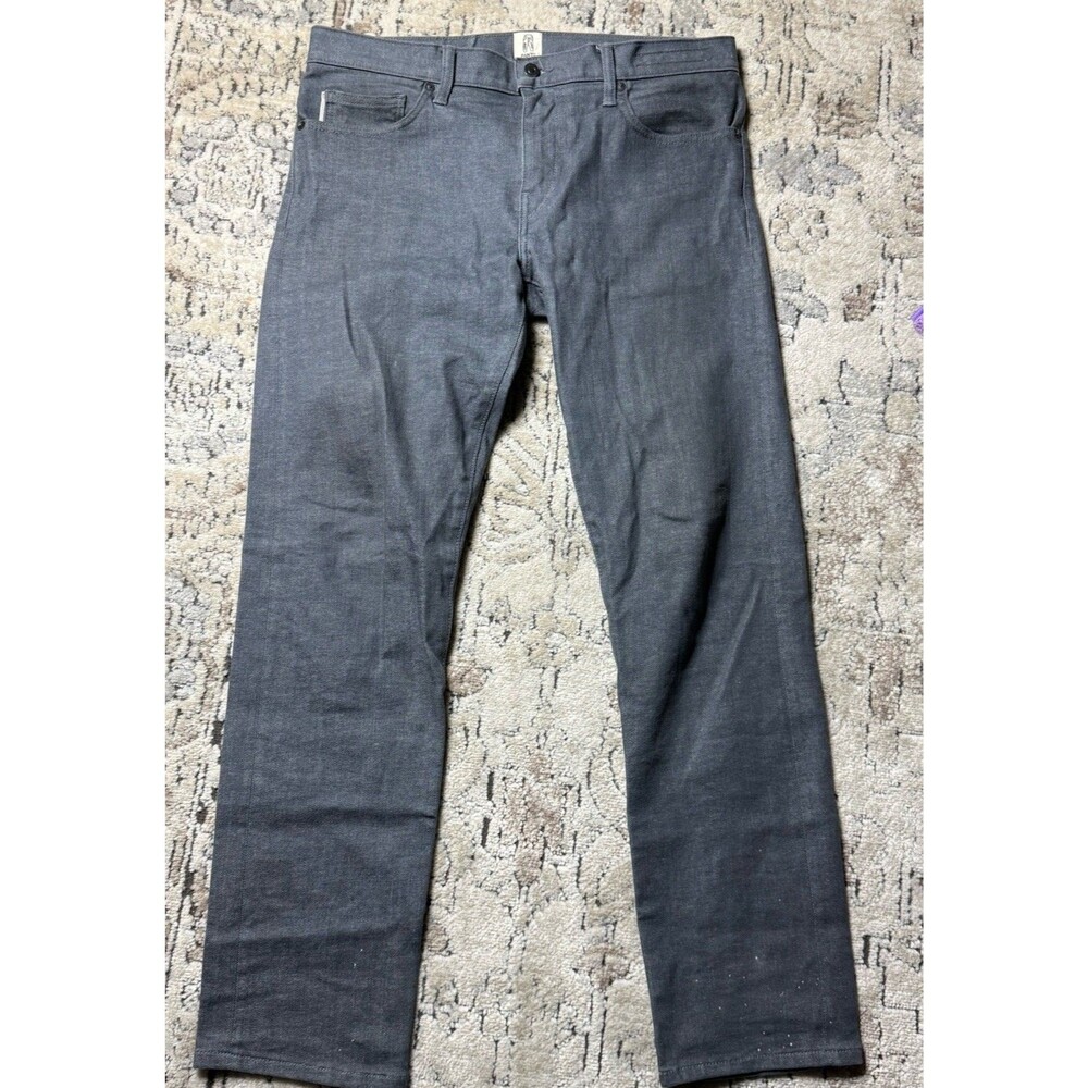 KATO by Hiroshi Kato Pen Slim Gray Jeans 33 Made USA FLAW NWOT